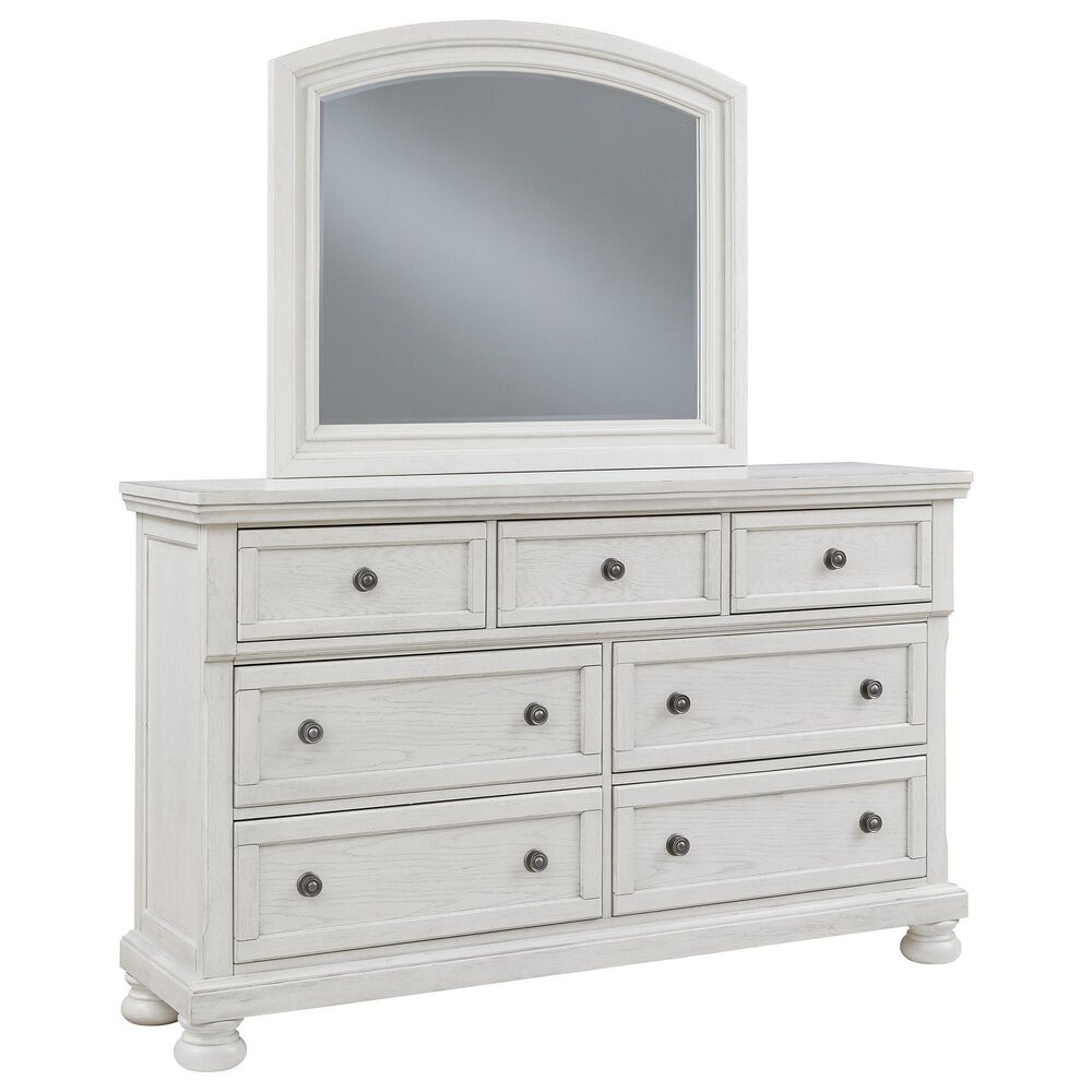 Ashley Robbinsdale 4 Piece King Bedroom Set in Antique White, , large