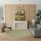 Nourison Courtyard Ivory and Green 8" Round Indoor/Outdoor Area Rug, , large