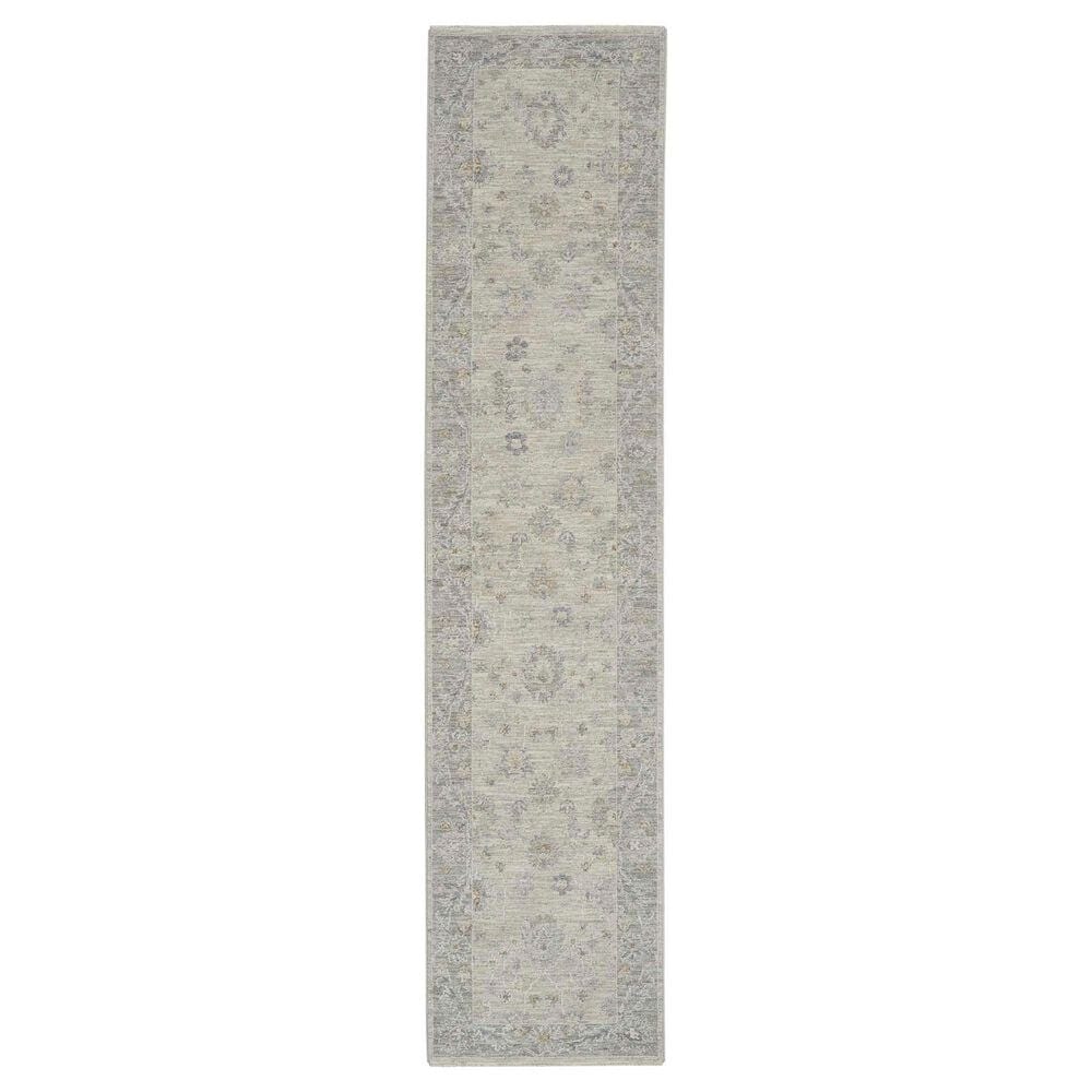 Nourison Infinite 2"3" x 10"2" Light Grey Runner, , large