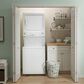 GE Appliances Unitized Spacemaker Gas Stack Laundry in White, , large