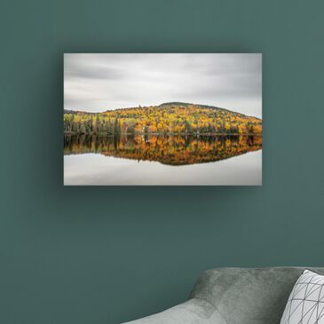 Timberlake Pierre Leclerc "Autumn Hill Reflection" 12" x 19" Canvas Art, , large