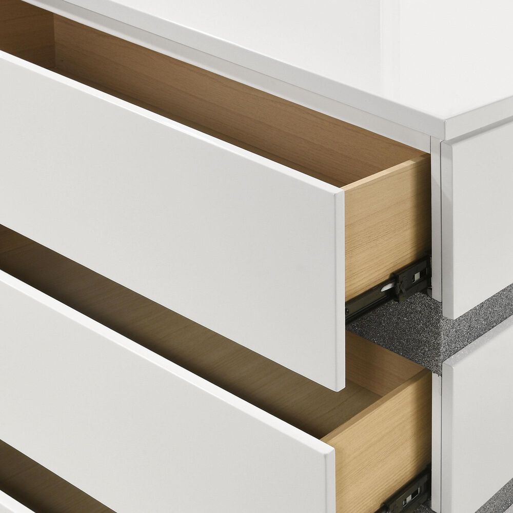 New Heritage Design Paradox 6-Drawer Dresser in White, , large