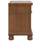Ashley Rowlenstown California King Panel Bed with Two Nightstands in Brown, , large