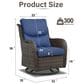 Sunwell Garden Carolina Patio Swivel Glider Chair in Blue (Set of 2), , large