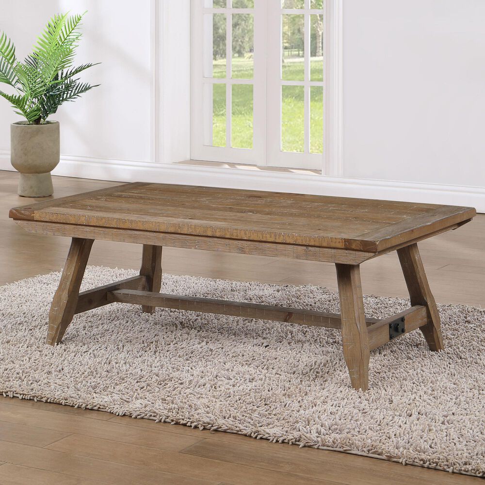 Steve Silver Furniture Riverdale Coffee Table in Driftwood, , large
