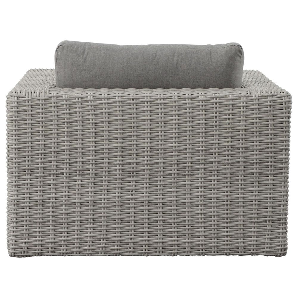 Steve Silver Co. Blakley Patio Swivel Chair in Dark Gray, , large