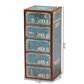 Baxton Studio Alba 5-Drawer Accent Storage Cabinet in Blue, , large