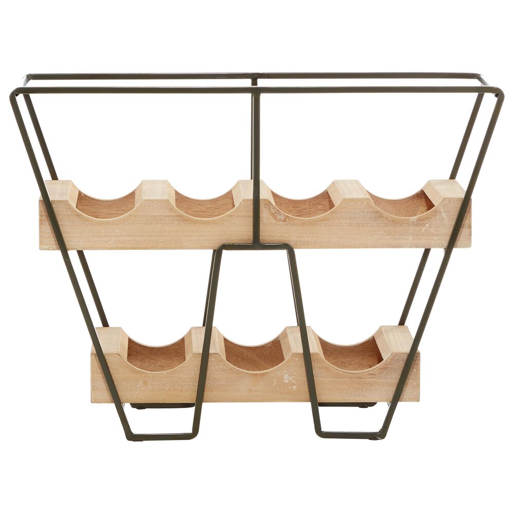 Maple and Jade 14" Wood Wine Rack in Brown, , large