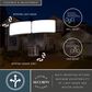 Vaxcel Zeta 2-Light Outdoor Motion Sensor Security Flood Light in Bronze, , large