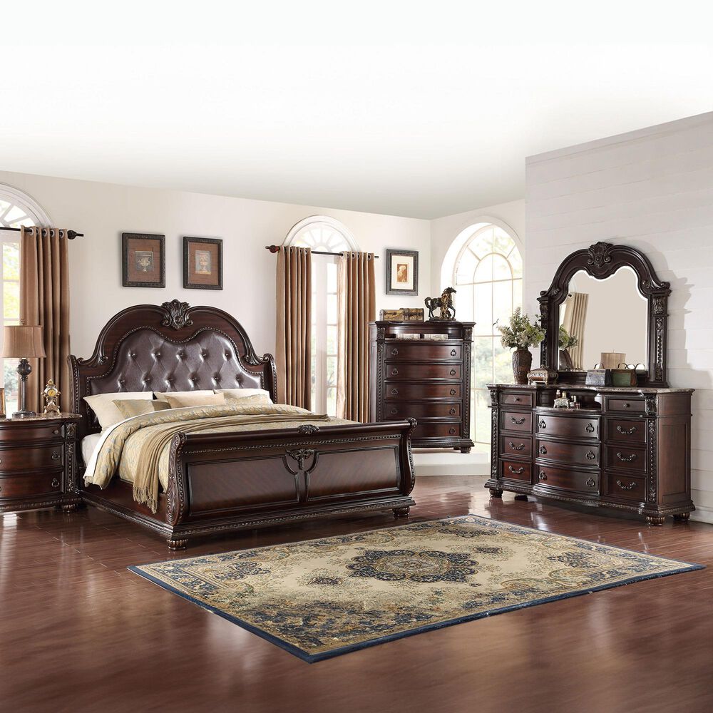 Crown Mark Stanley Dresser in Rich Brown, , large