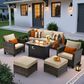 HOMLUX 6-Piece Patio Set in Beige, , large