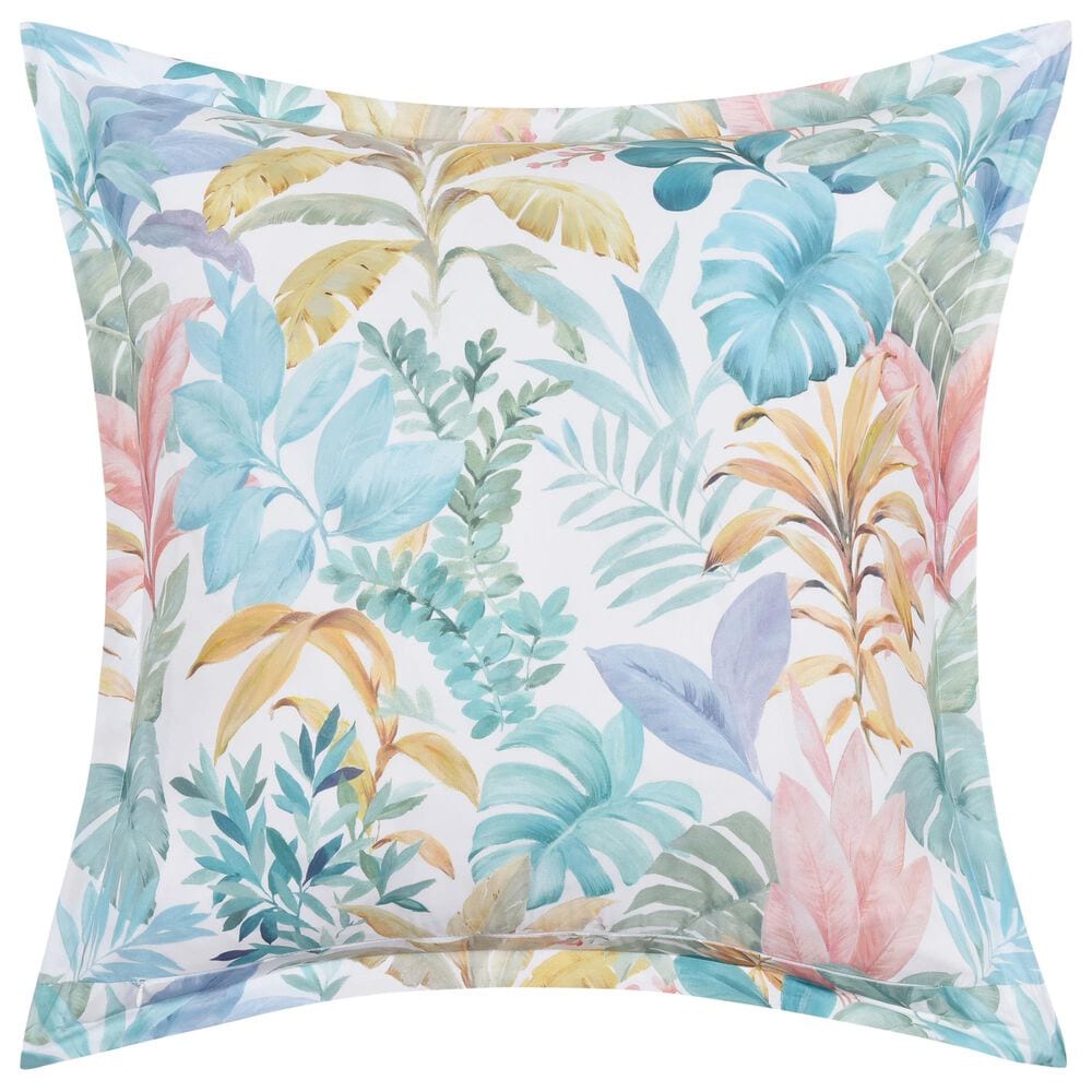 J. Queen New York Bahama 26&quot; Square Euro Pillow Sham in Aqua, , large