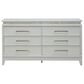 Belle Furnishings Reflections 6-Drawer Dresser Only in Pearl White and Rhinestone, , large