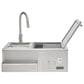 Coyote Outdoor 30" Refreshment Center with Sink, Faucet and Drop-In Cooler in Stainless Steel, , large