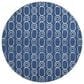 Dalyn Rug Company The Reserve TR6 Navy 8" Round Indoor/Outdoor Area Rug, , large