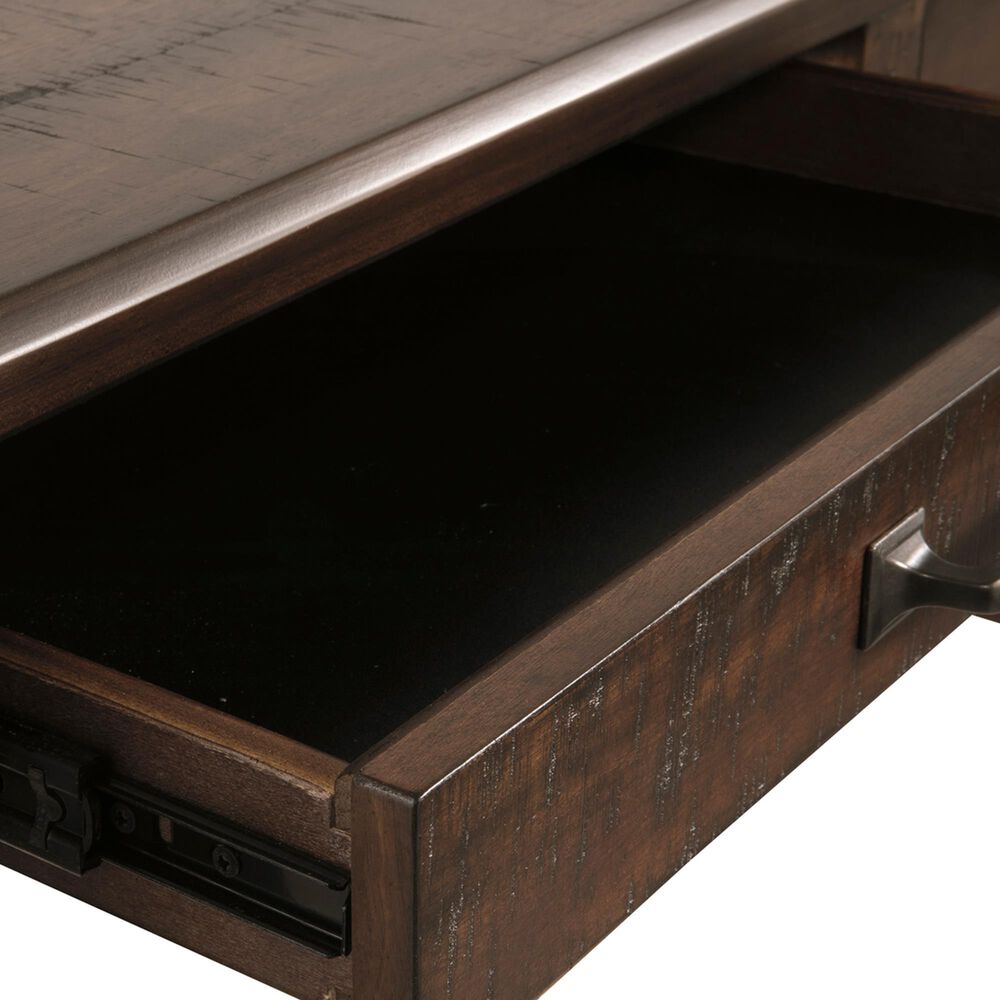 Ashley Baldridge 3-Piece Office Desk Set in Rustic Brown, , large