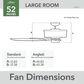 Hunter Gilrock 52" Ceiling Fan in Matte Black, , large