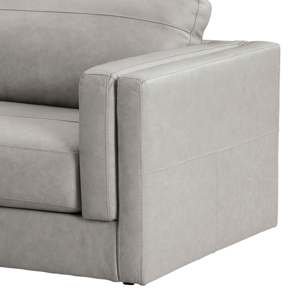 Ashley 2-Piece Leather Sofa with Chaise in Glacier, , large