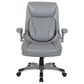 Valor Living Executive Chair with Grey Upholstery in Titanium, , large