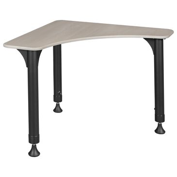 Regency Global Sourcing Boomerang 28" Adjustable School Desk in Maple, , large