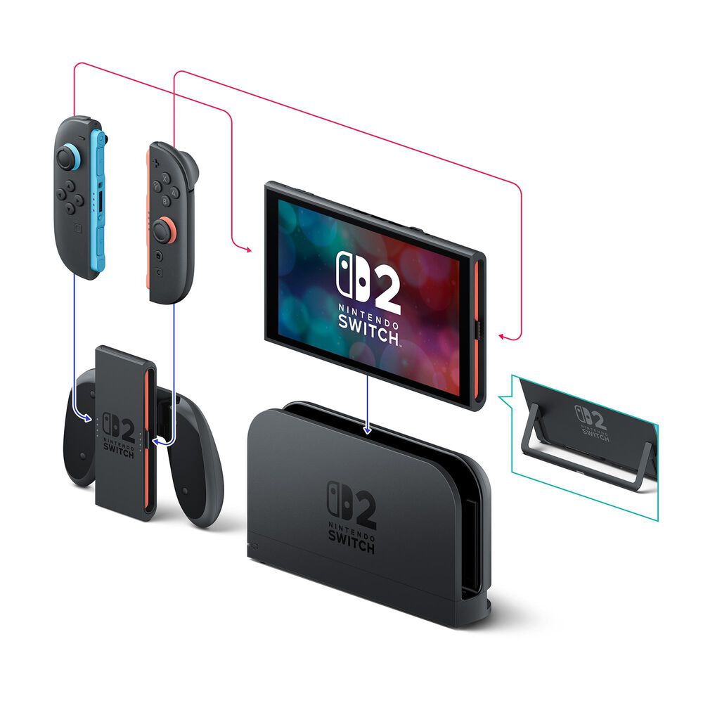 Nintendo Switch 2 + Mario Kart World Bundle - Releases 6/5/2025, , large