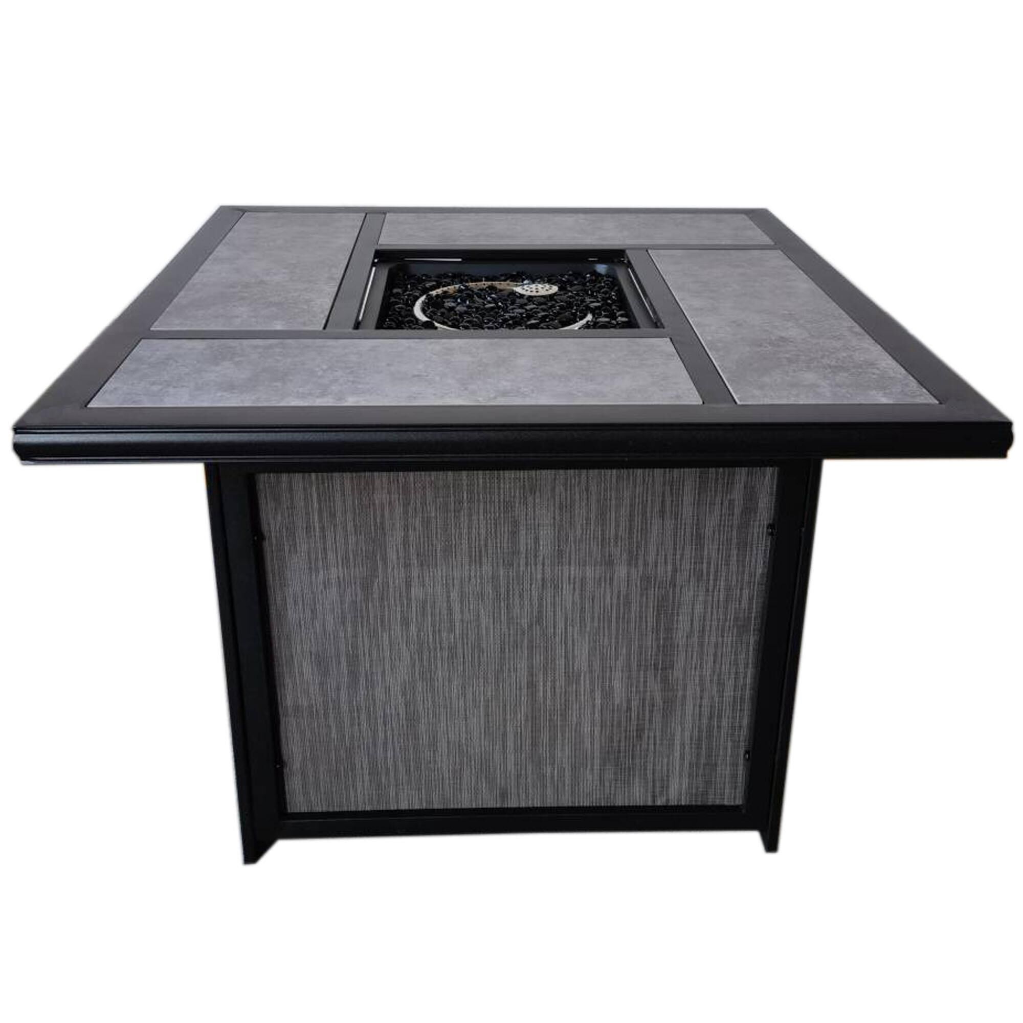 GatherCraft Franklin 5-Piece Firepit Chat Set in Gray