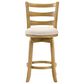 Armen Living Melindra Swivel Counter Height Stool in Putty Brown, , large