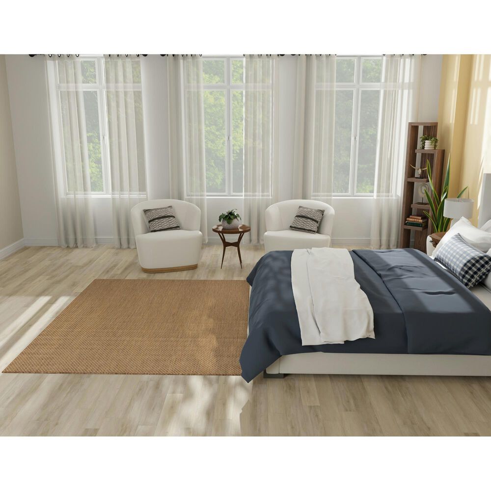 Nourison Courtyard Jute 5&#39; x 7&#39; Indoor/Outdoor Area Rug, , large