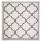Safavieh Bermuda 6"7" Square Ivory and Grey Indoor/Outdoor Area Performance Rug, , large