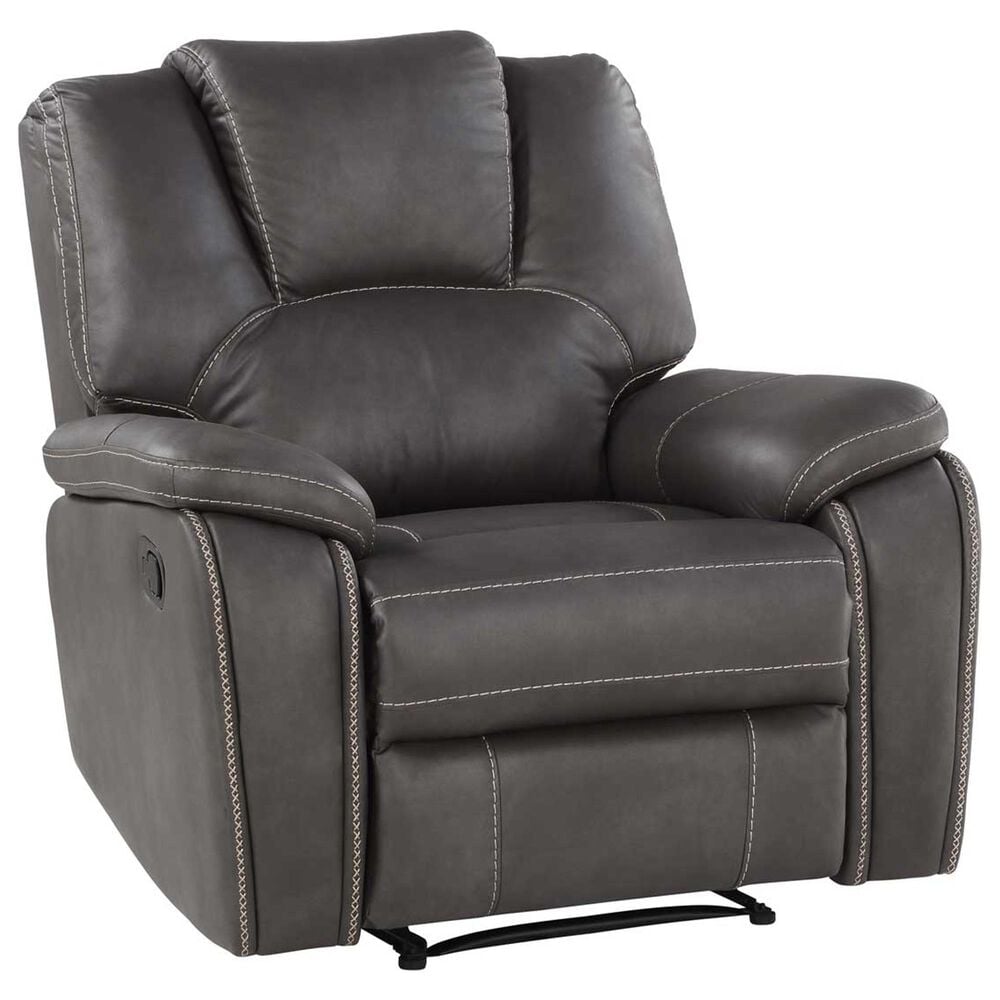 Steve Silver Katrine Manual Recliner in Charcoal, , large