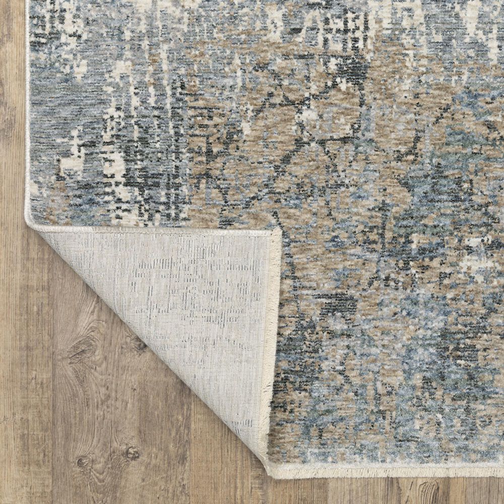 Oriental Weavers Hayden HAY08 2&#39;3&quot; x 7&#39;6&quot; Beige and Blue Runner, , large