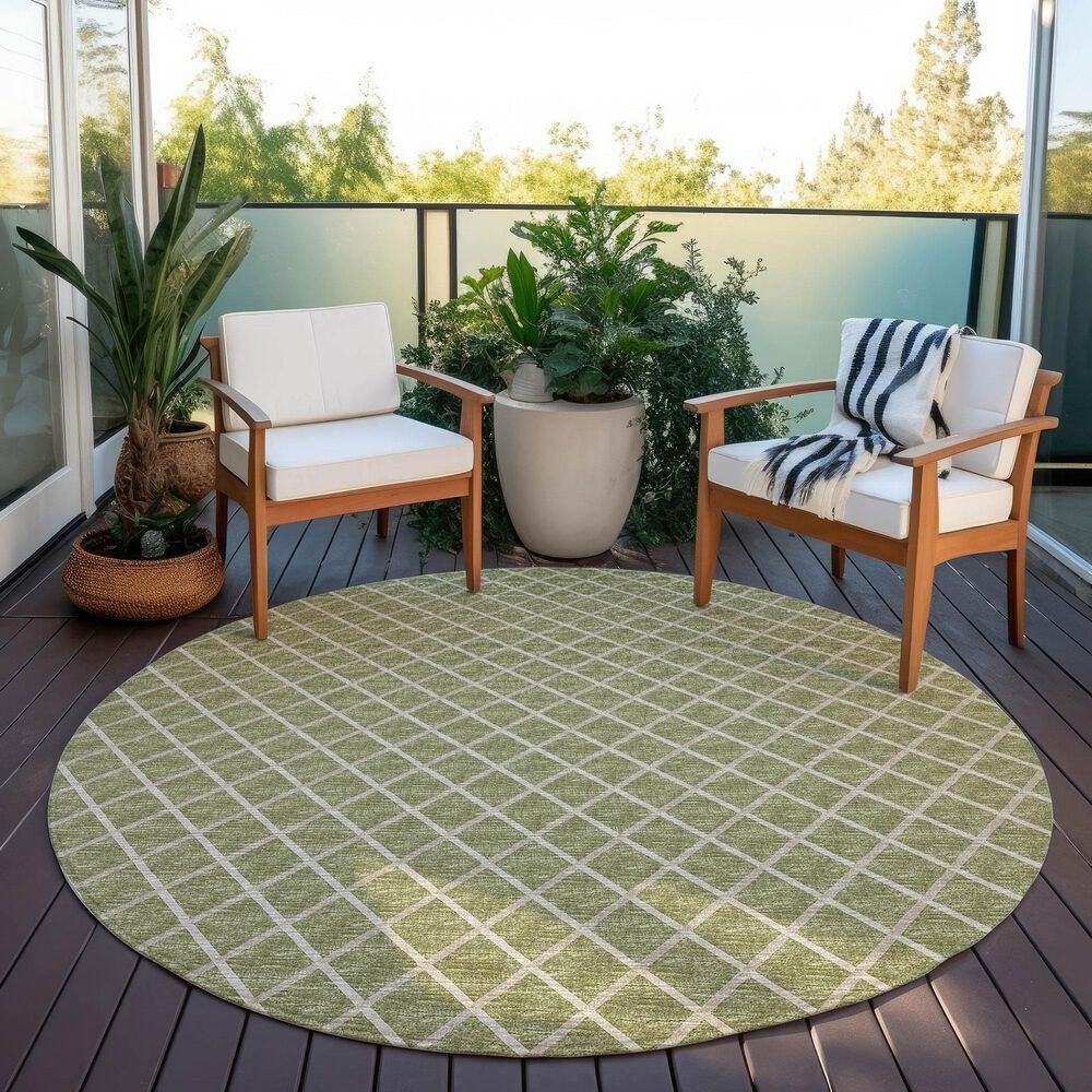 Dalyn Rug Company York 10&#39; Round Aloe Indoor/Outdoor Area Rug, , large