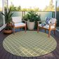 Dalyn Rug Company York 10" Round Aloe Indoor/Outdoor Area Rug, , large