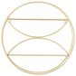 CosmoLiving by Cosmopolitan 22" x 22" Wall Shelf in Gold and Light Natural Brown, , large