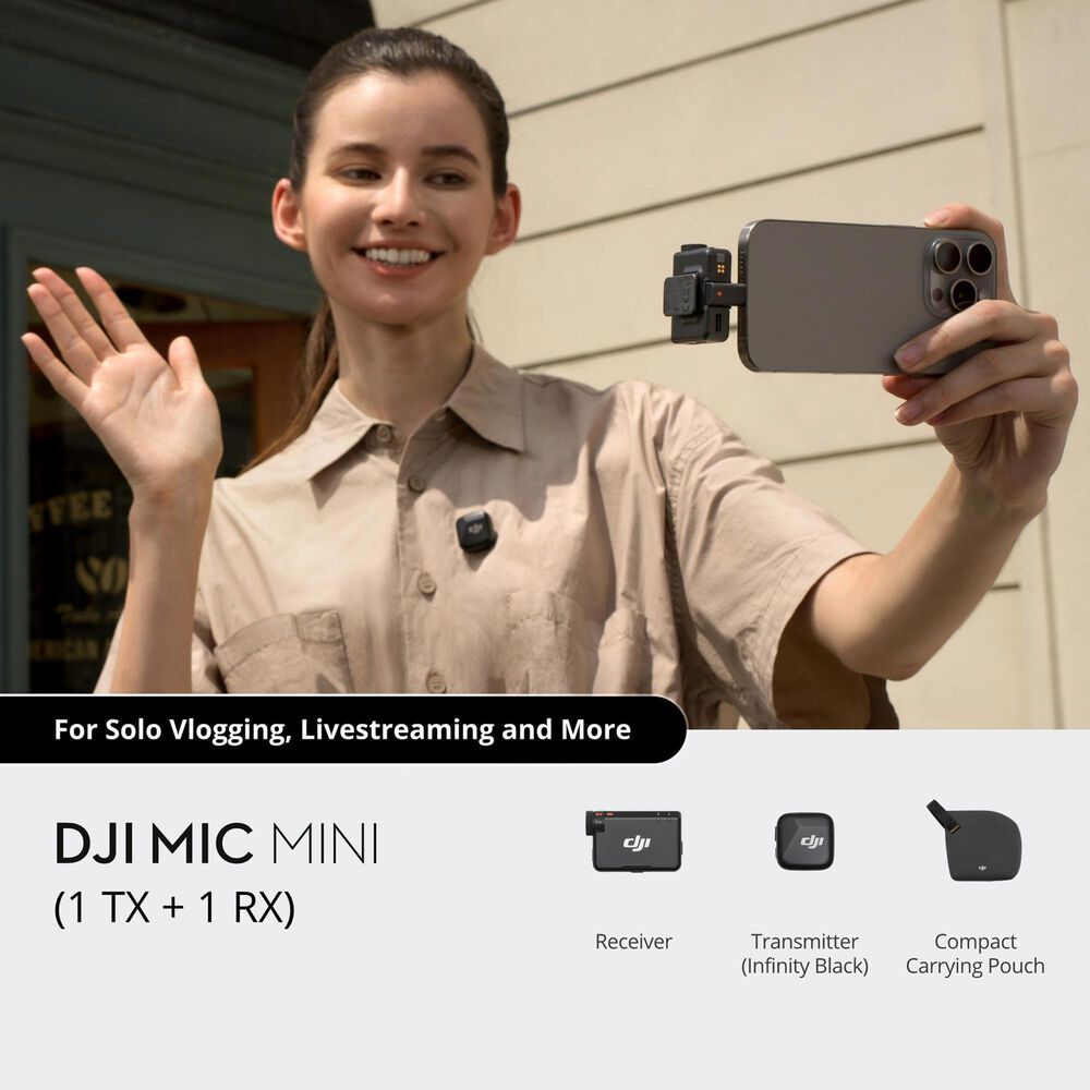 DJI Mic Mini &#40;1 TX + 1 RX&#41; in Black, , large