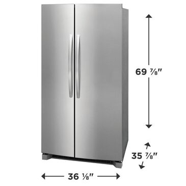 Frigidaire Frigidaire 26 Cu. Ft. 36" Standard-Depth Side-by-Side Refrigerator, , large
