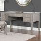 Hearth and Haven Dauphin Executive Desk in Grey and Gold, , large