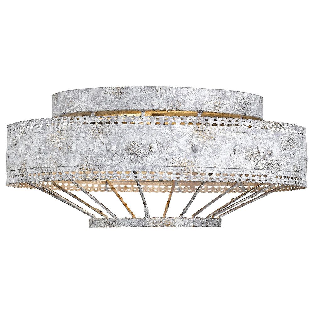 Golden Lighting Ferris Flush Mount in Oyster, , large