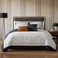 BEBEJAN Geometric 5-Piece King Comforter Set in Midnight Black and White, , large