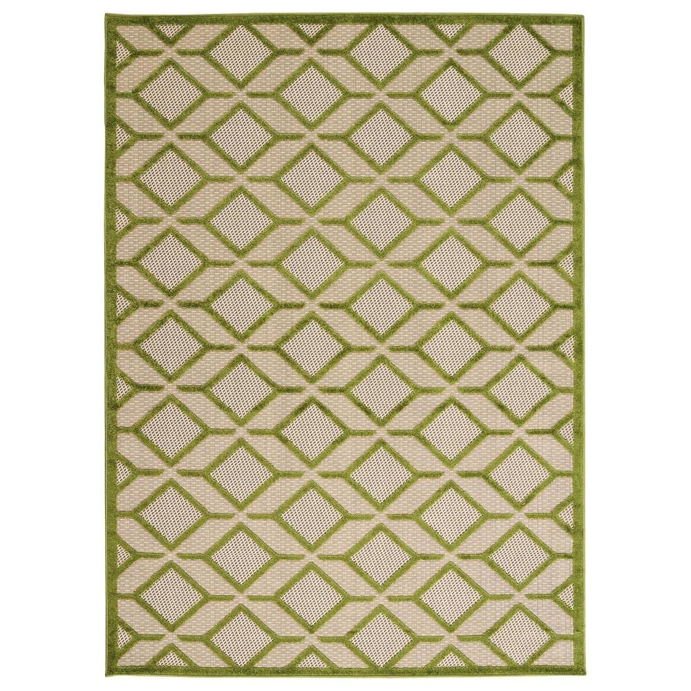 Nourison Aloha ALH03 9'6" x 13' Green Area Rug, , large
