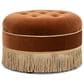 Jennifer Taylor Home Yolanda Standard Ottoman in Burnt Orange and Gold, , large