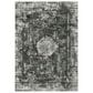 Oriental Weavers Gemini Faded Medallion 6"7" x 9"6" Charcoal Area Rug, , large