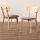 Baxton Studio Dannell Side Chair in Natural Oak and Light Brown (Set of 2), , large