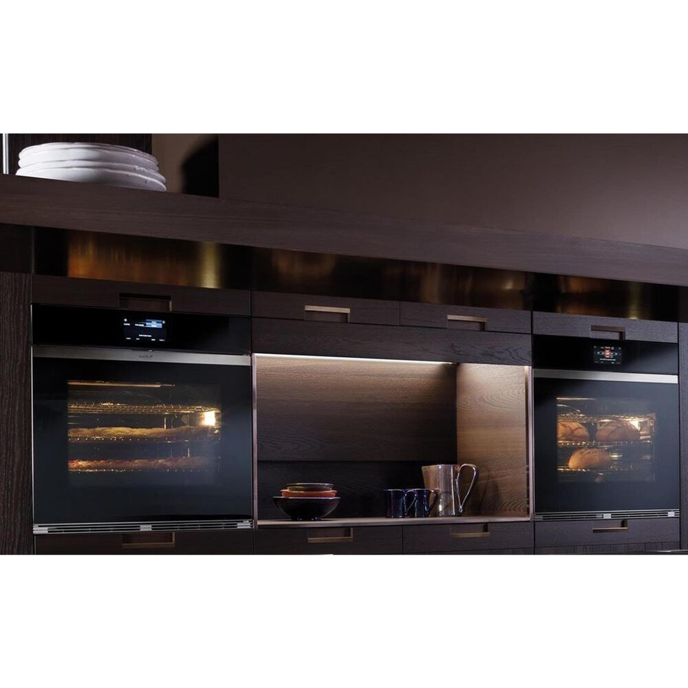 Wolf 30&quot; M Series Contemporary Built-In Single Electric Wall Oven with Convection in Black, , large