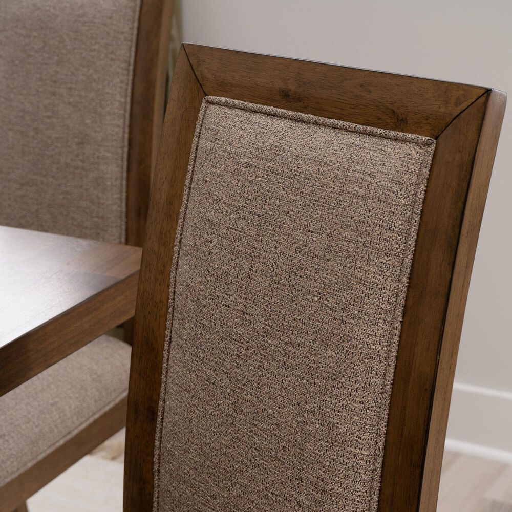 Linon Home Decor Callahan Side Chair in Walnut (Set of 2), , large