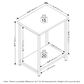 HOMLUX 2-Tier End Table with Open Shelf Storage Display in Espresso, , large