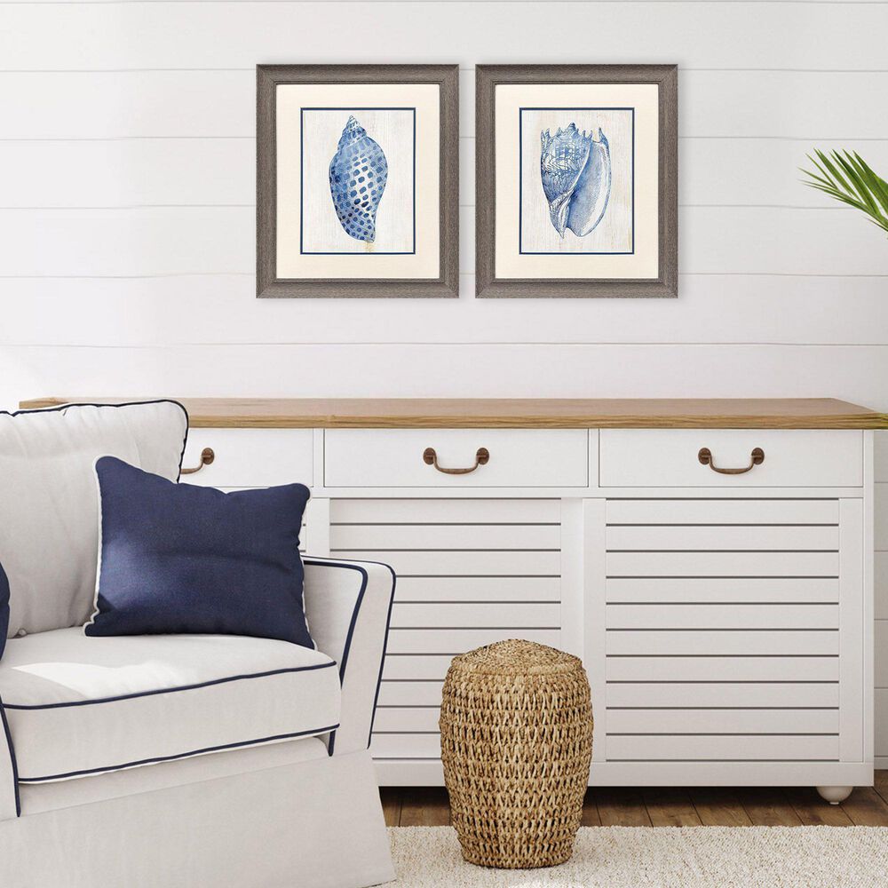 Paragon 19" x 22" Ocean Echoes I Wall Art in Blue (Set of 2), , large
