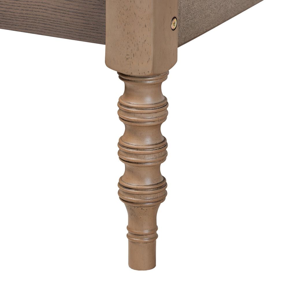 Baxton Studio Cielle Full Platform Bed Frame in Weathered Grey, , large