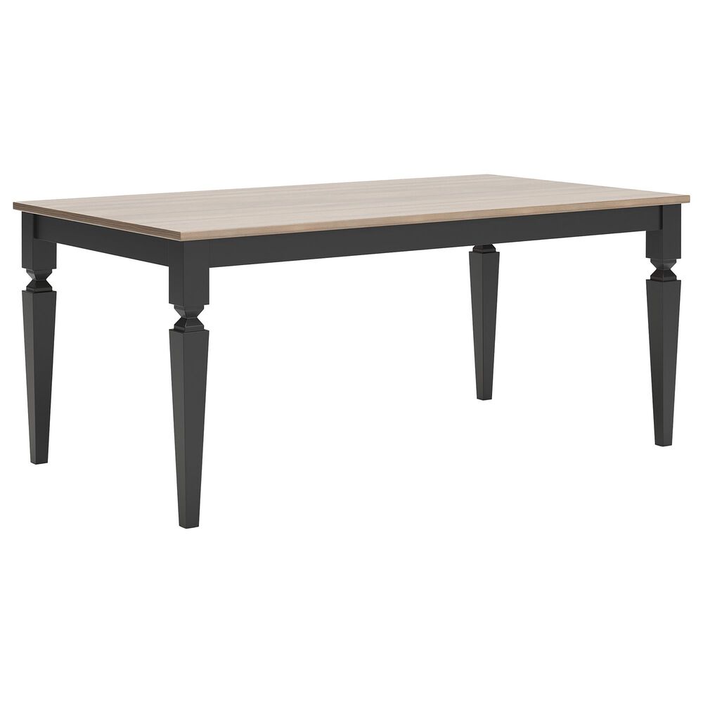 Ashley Brenkerton Rectangular Dining Table in Grayish Brown and French Black - Table Only, , large