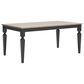 Ashley Brenkerton Rectangular Dining Table in Grayish Brown and French Black - Table Only, , large